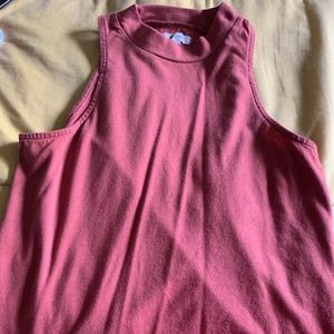 High neck tank top.